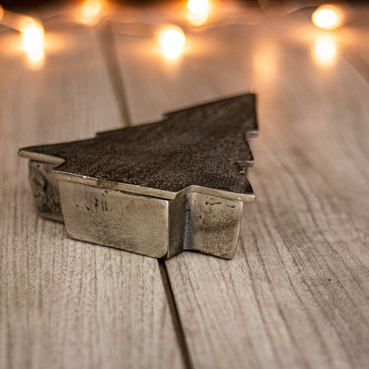 Schale, Tannenbaum, Nickel, Weihnachtsdeko, mit Deckel