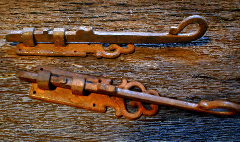 Schieberiegel im Antik-Stil, Riegel f. Fenster, Türverriegelung Verriegelung