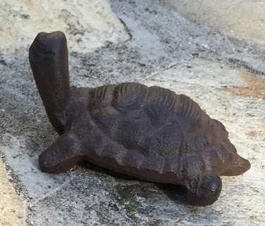 Schildkröte klein Dekoration Steinbeet Terrasse Teich, Eisen