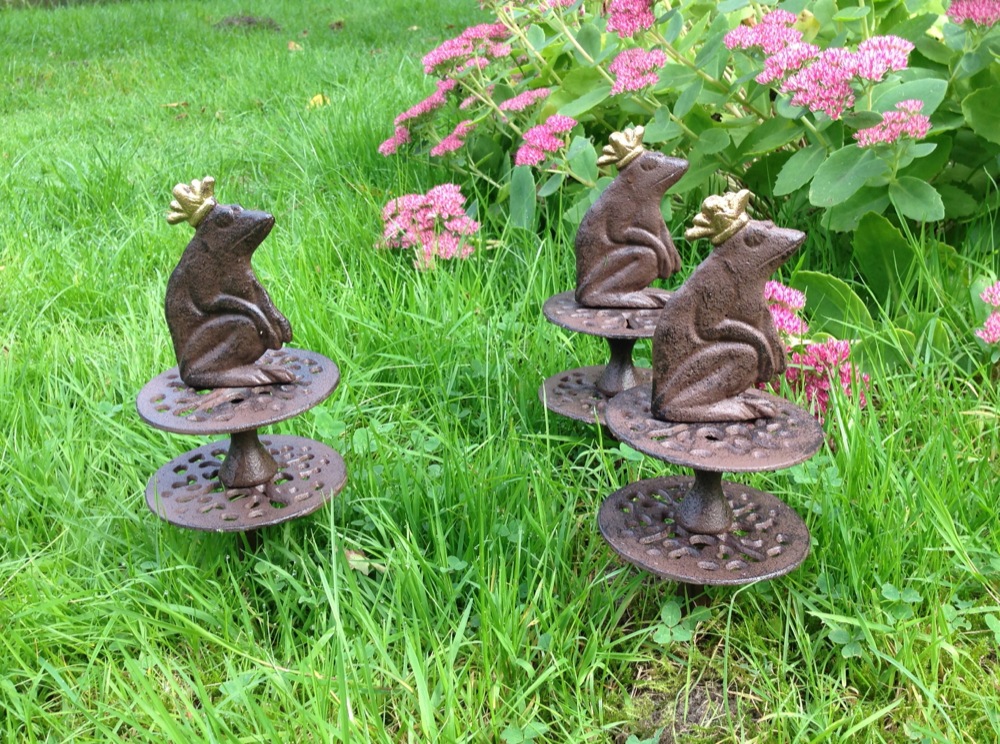 Schlauchführung mit Froschkönig, Gartenschlauch - Führung mit Frosch