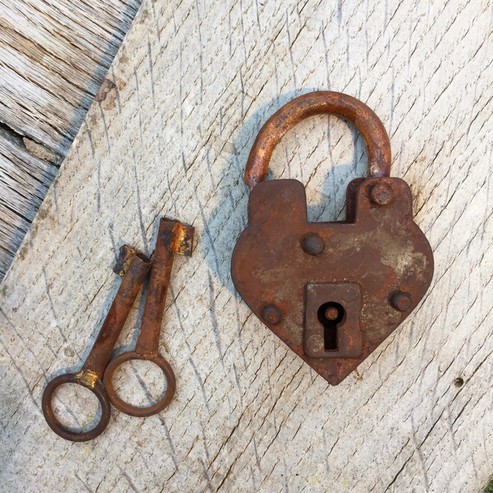 Antike Schlösser Bügelschlösser - Hand gearbeitet Vorhängeschloss Kastenschloss