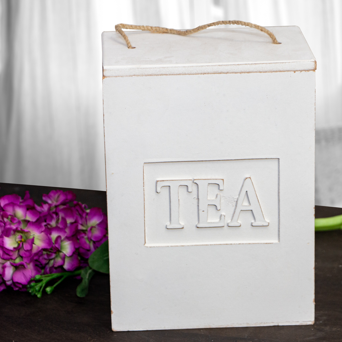 Holzschachtel für Tee, Vorratsdose, Dekoration, Küchenartikel