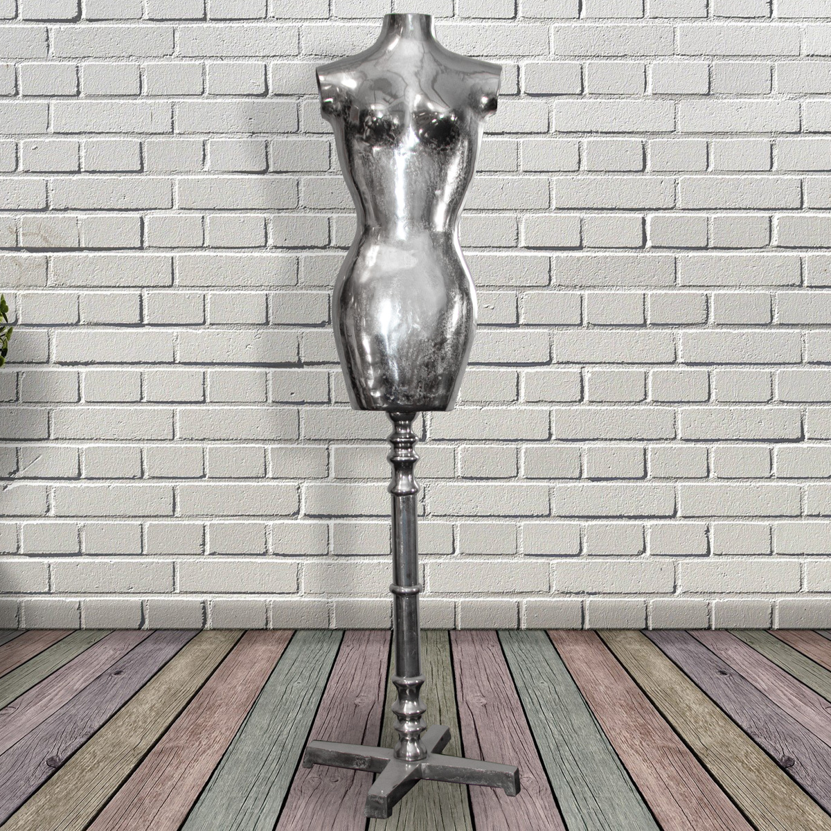 Schneiderpuppe, Weiblich, Aluminium, XXL, Dekoration