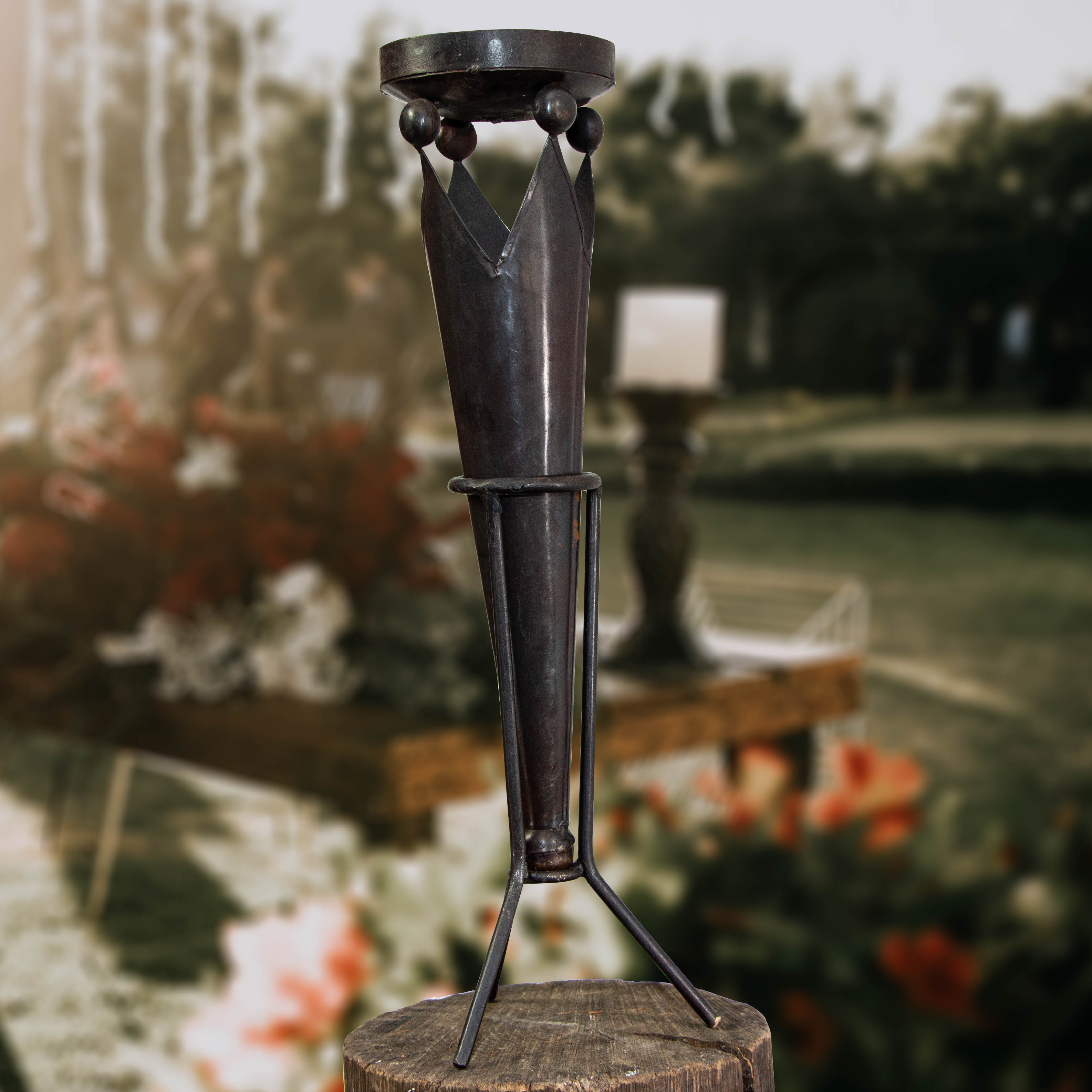 Kerzenleuchter, großer Kerzenständer, Fackel für Kerzen