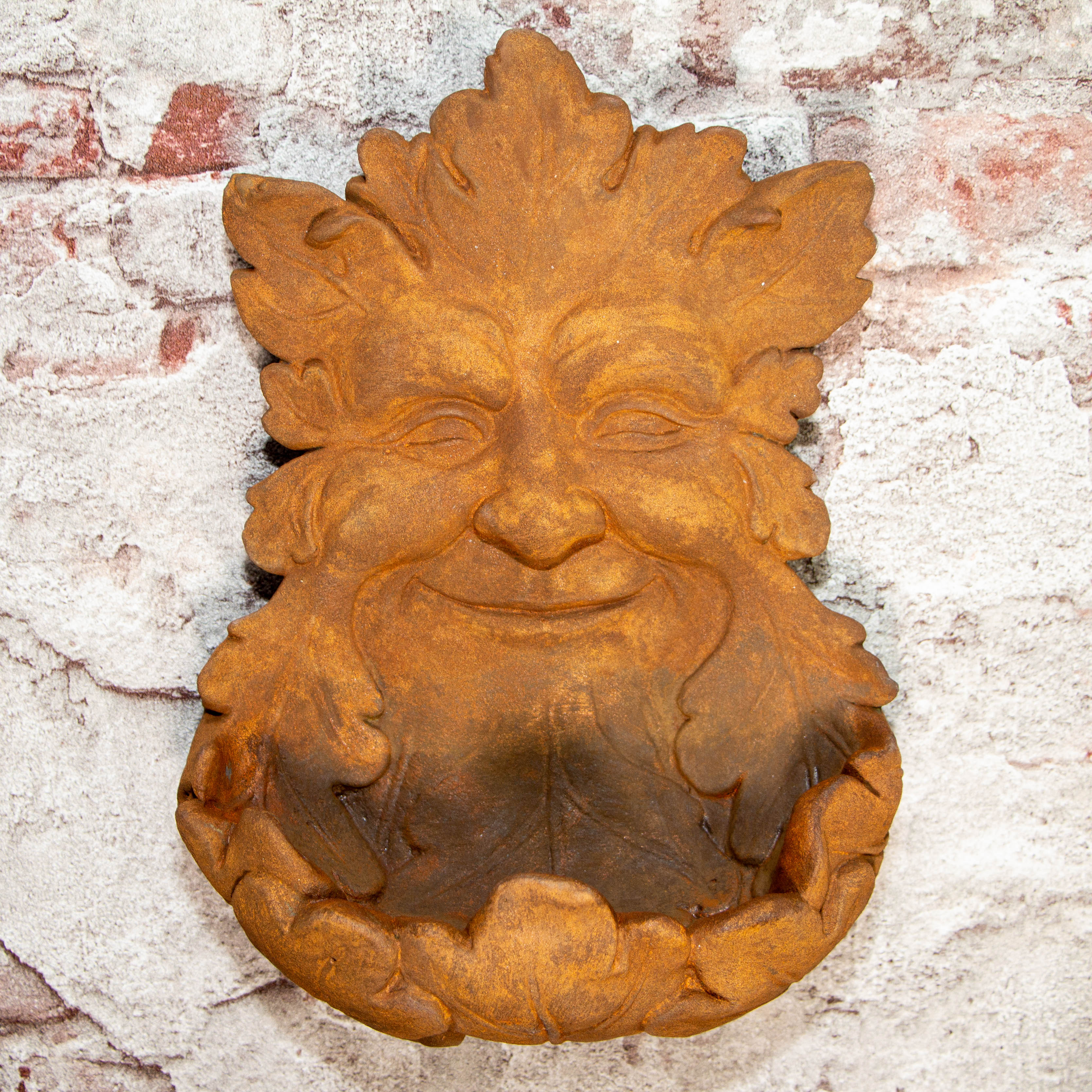 Wanddekoration, Kopf, Rost, Terrassen Deko Futterstation Vögel Futterhaus