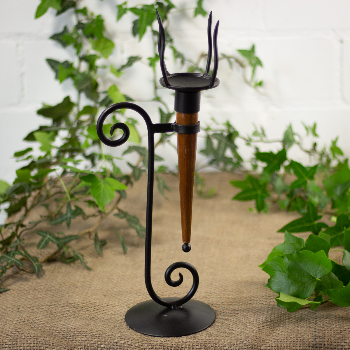 Kerzenleuchter, Tisch- Kerzenständer als Fackel, Kerzenständer, rustikal