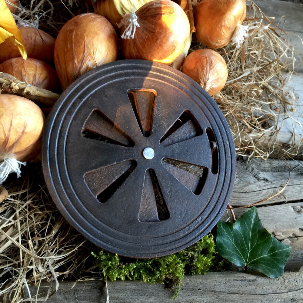 Kachelofen Luftgitter regulierbar, Lüftungsgitter Kamin Gitter Luftzufuhr 14,5cm