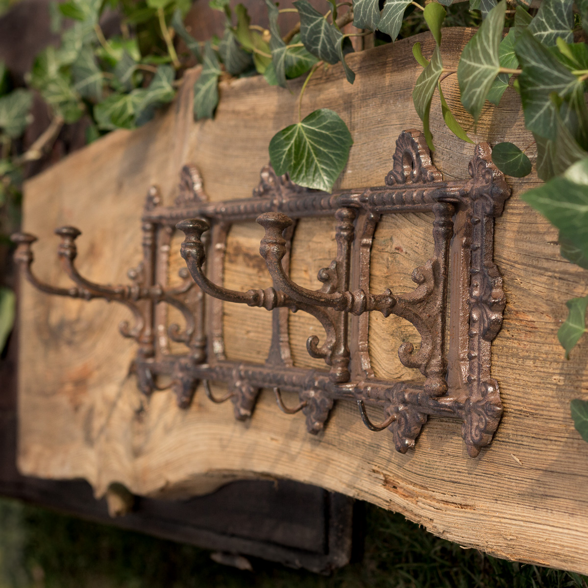 Rustikale Garderobe 'Ponderosa' als Kleiderhaken oder Handtuchhalter