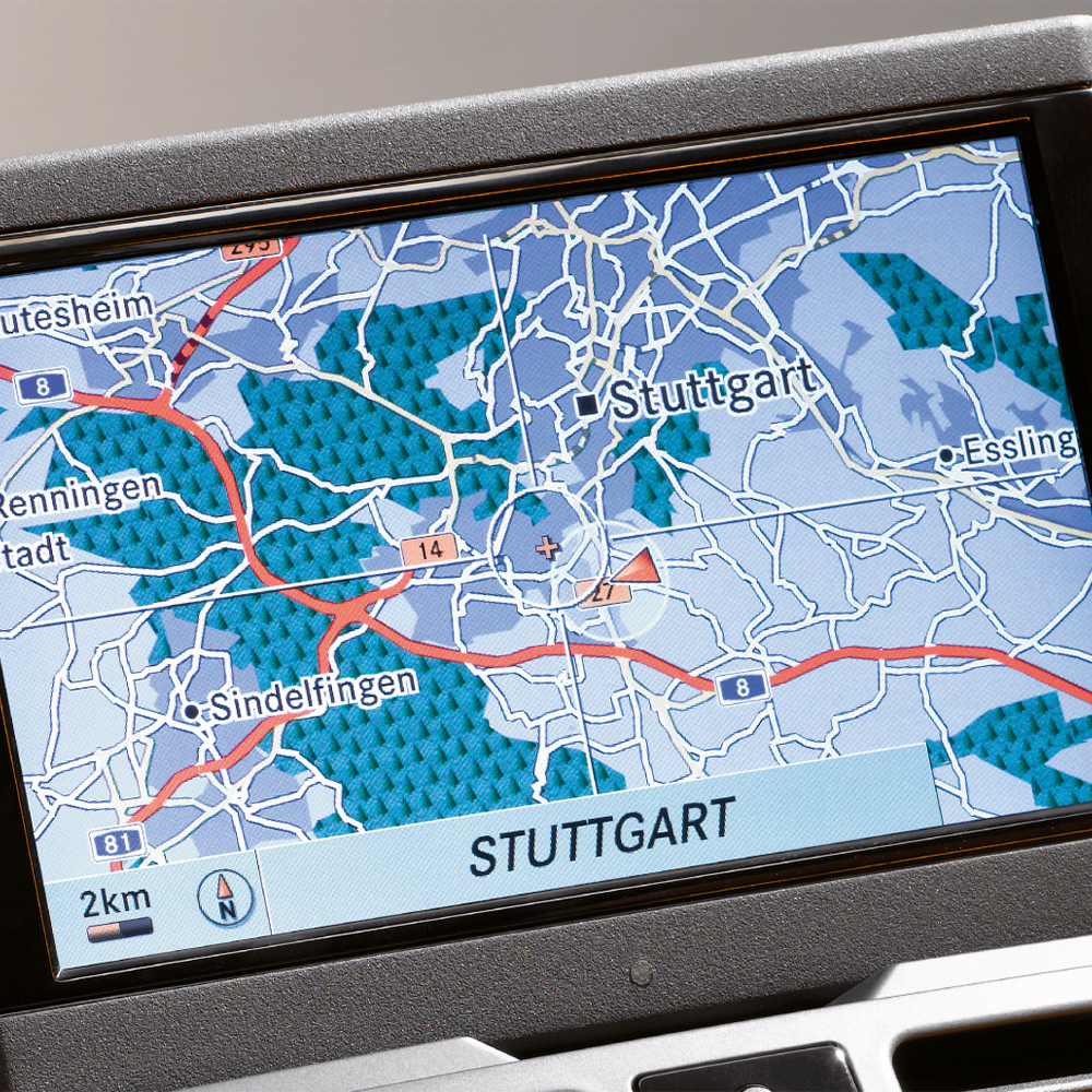 Mercedes-Benz COMAND APS Monitor, braun, S204/W204