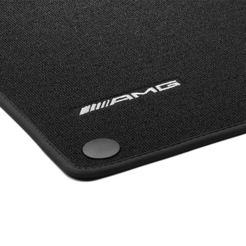 Mercedes-AMG Fußmatten in Kurzschlingenoptik, Satz, 4-teilig, mit gesticktem AMG-Logo, Linkslenker GLC (C253/X253)