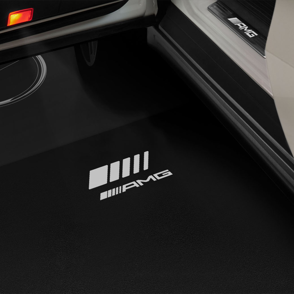 Mercedes-AMG LCD-Projektor mit animiertem AMG Pattern