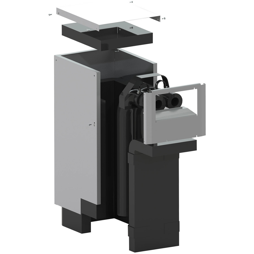 BOSCH Zubehör für Luft/Wasser-Wärmepumpe AHBA 2, Abdeckhaube Bodenanschluss lang AW OR - 8738214738