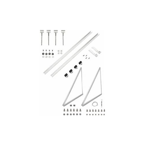 Buderus Aufdach-Aufständerung Grund-Set für SKN4.0-s / SKT1.0-s - Anhebung um 15°, 20° bzw. 35° - Pfanne/Ziegel inkl. Sparrenanker-Set - 7739610084