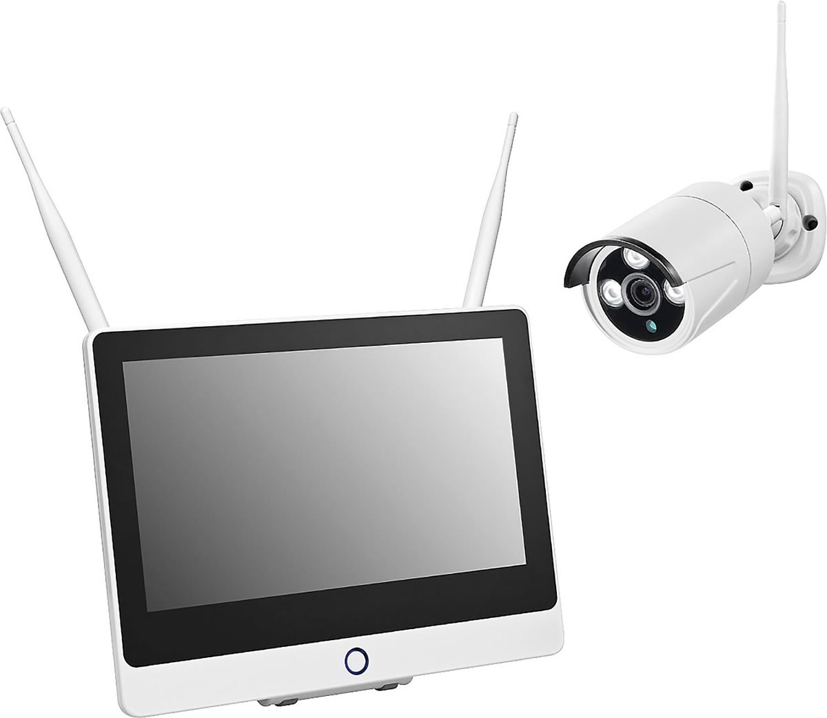 Full HD WLAN Überwachungssystem mit Monitor WR100 SET MB - 1 TB Festplatte