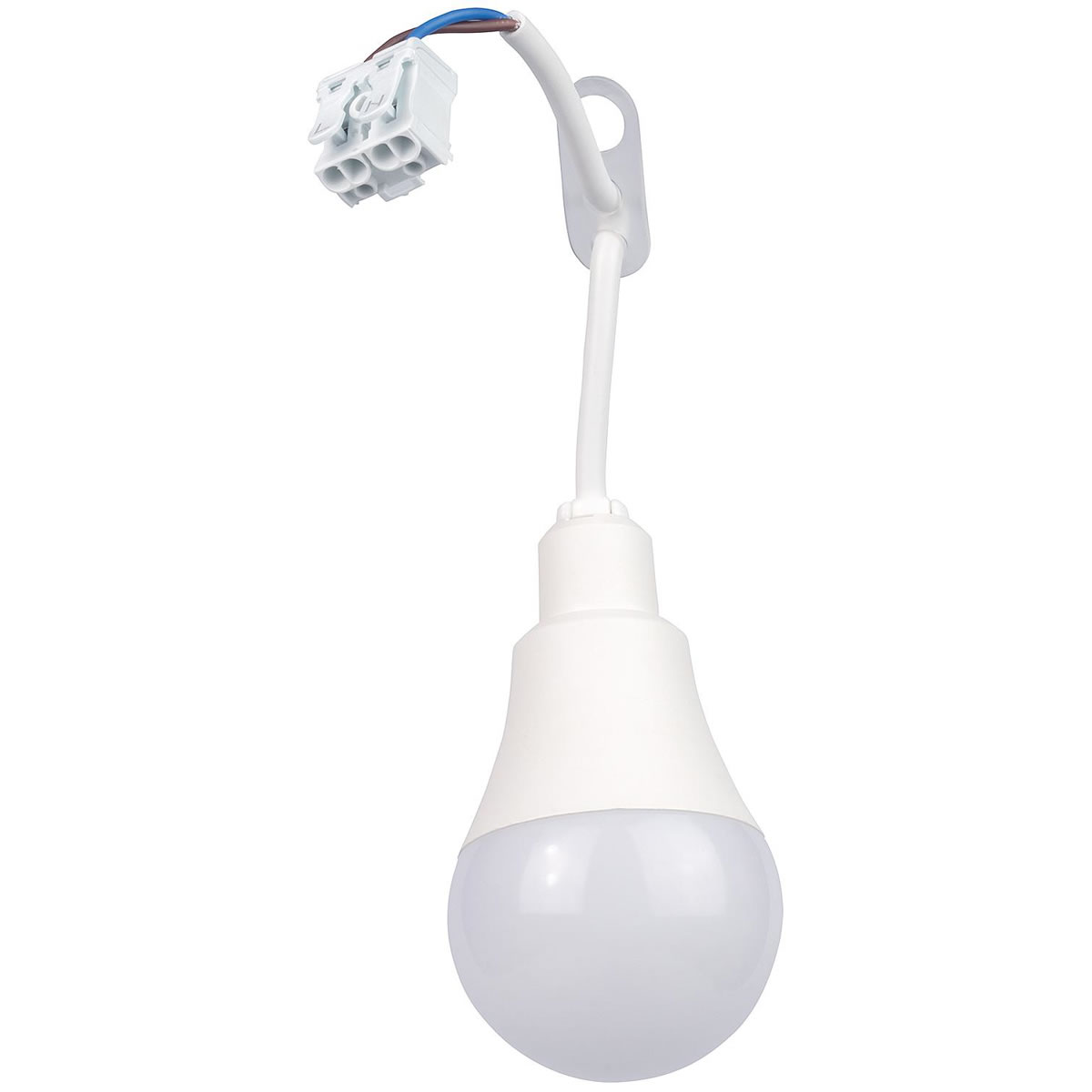 LED-Baustellenfassung mit integriertem Leuchtmittel 12W 4000K