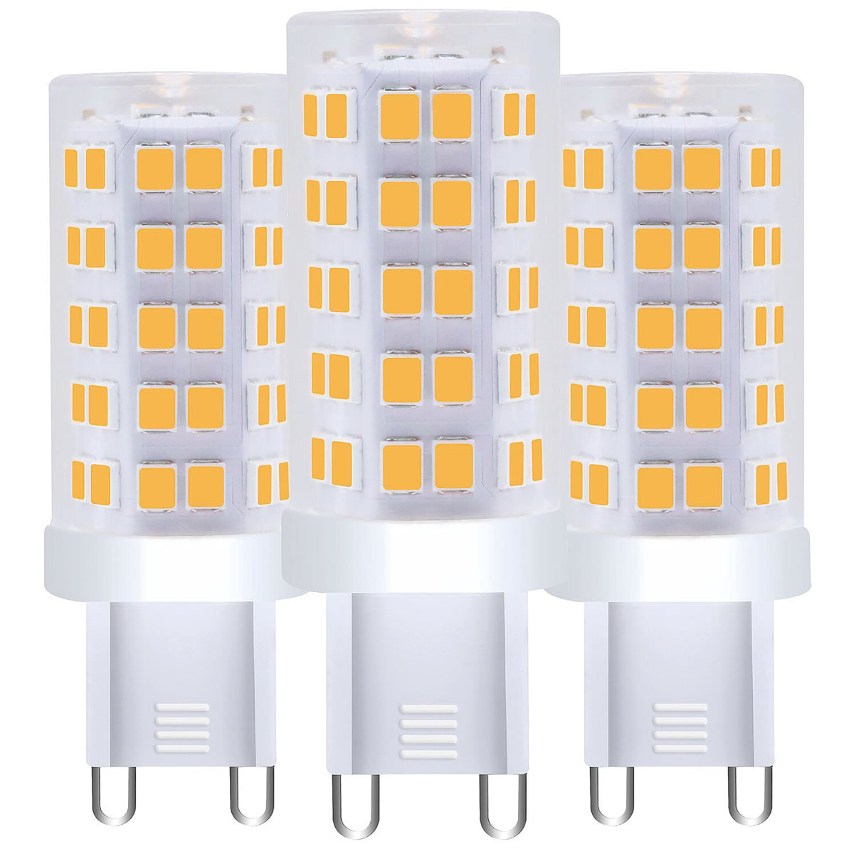 LED's light LED SMD Leuchtmittel - Korn G9, 4.5W, 2700K, Klar - 3er Pack - 550 lm