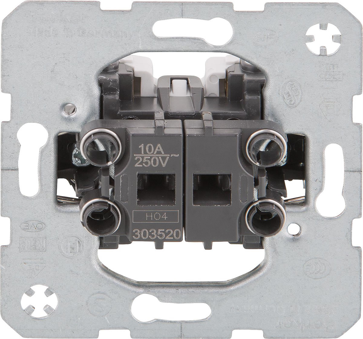 Unterputz-Jalousie-Schalter Berker 303520, 250V, 10A