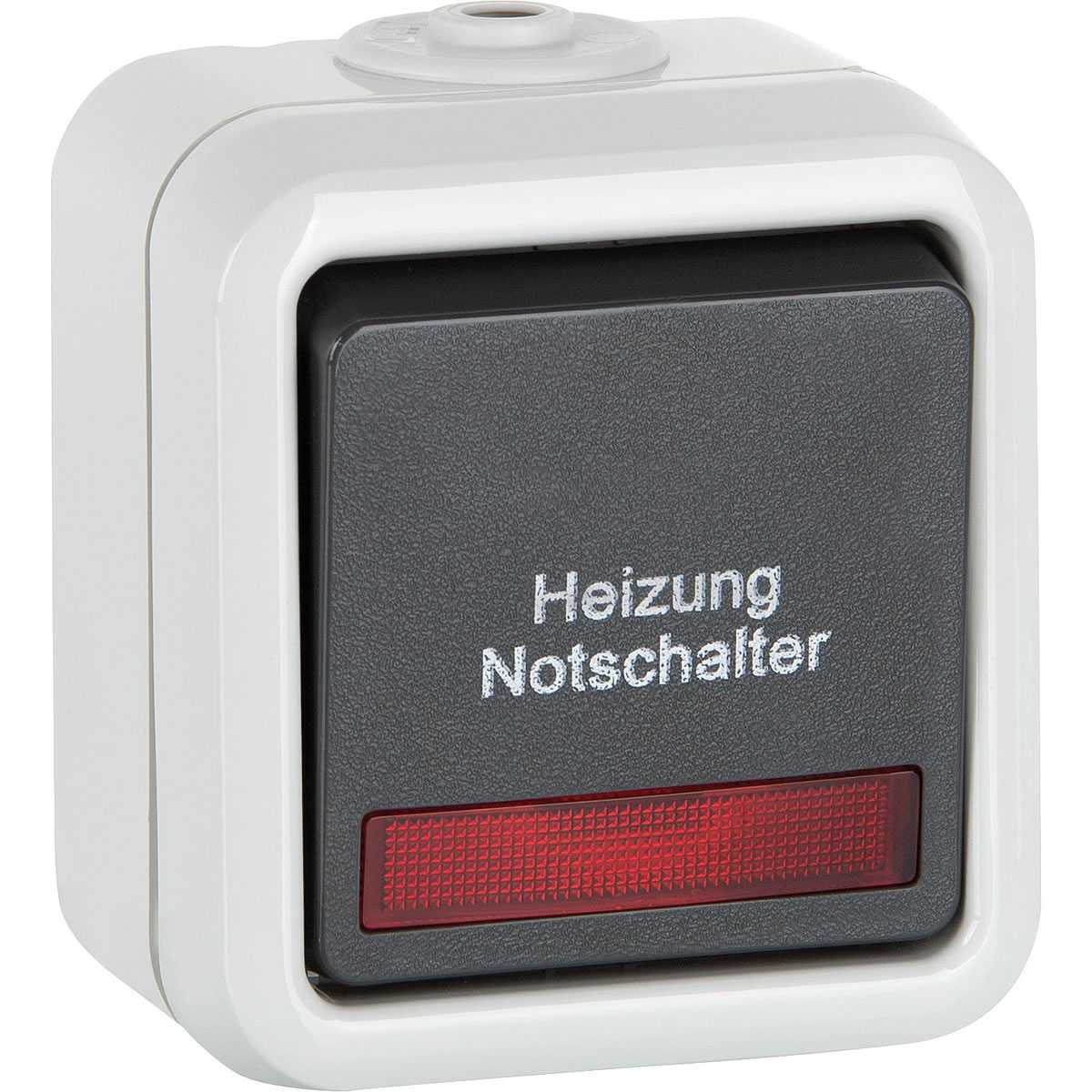 Aufputz-Heizung Notschalter PEHA IP44, Aus-/Wechselschalter D 626 WAB HN