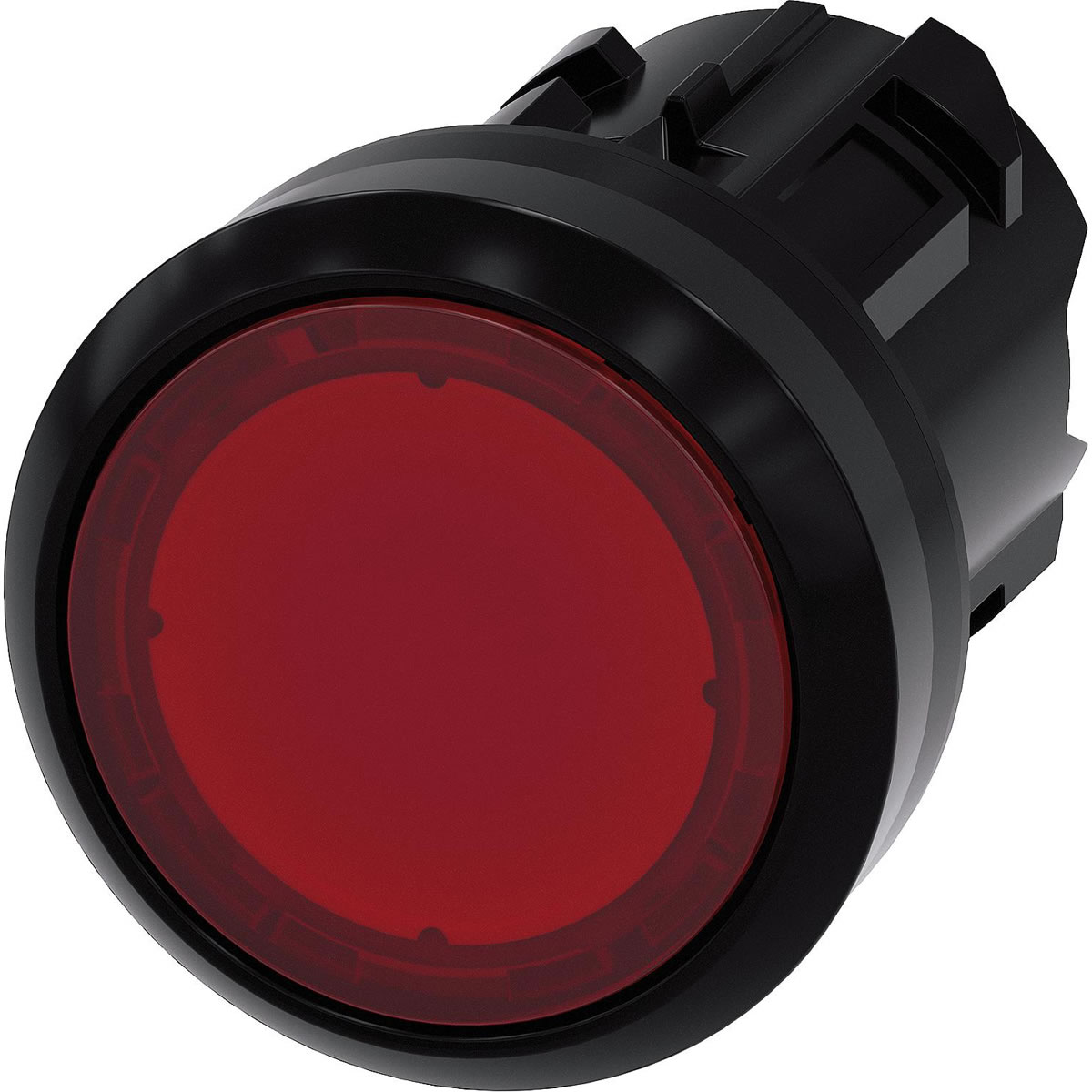 Siemens Drucktaster beleuchtbar, 22 mm, rund, rot, Druckknopf 3SU1001-0AB20-0AA0
