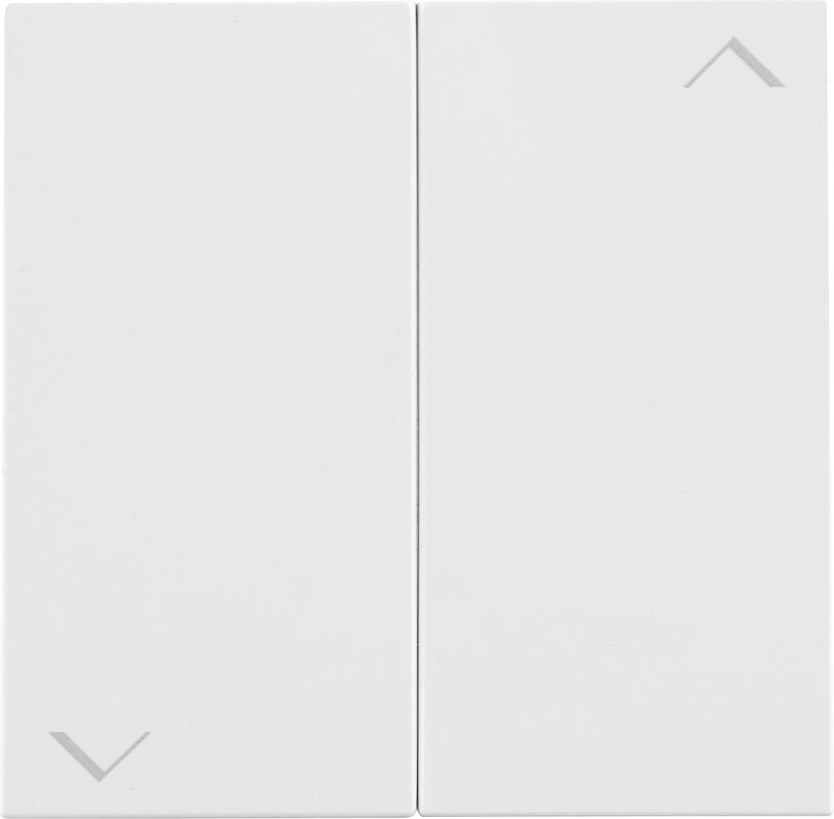 Jalousie-Serienwippe ''Pfeile'' Polarweiß, für Unterputz-Einsatz