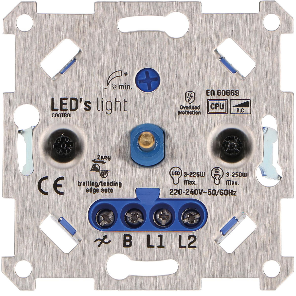 Universal Dimmer 3 - 250W Halogen-/LED-Lampen Wechselschaltung