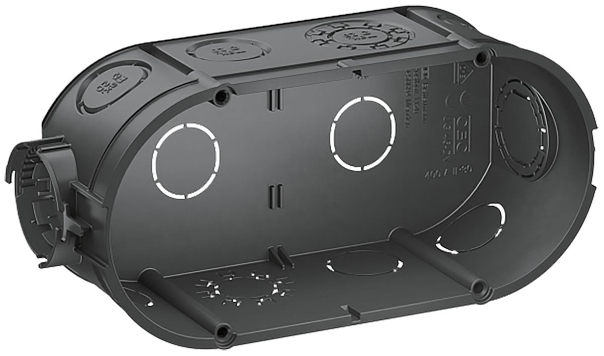 Unterputz-Geräte-Verbindungsdosen 10 Stück, doppelte Ausführung - Tiefe 46 mm