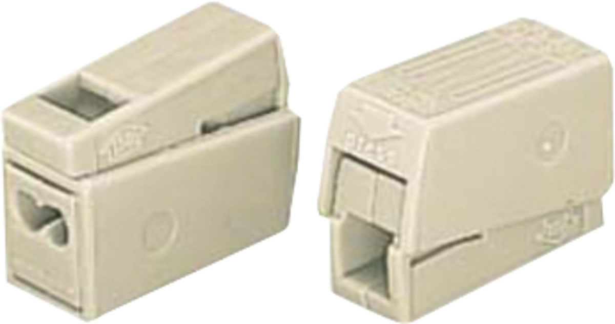 Leuchtenklemme 224 2-Leiter-Leuchtenklemme,Farbe:weiß 2x1,0-2,5 mm² - 100 Stück