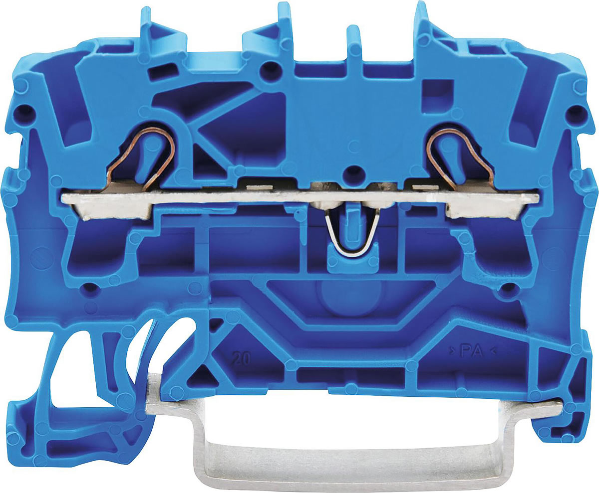2-Leiter-Reihenklemmen blau, 2002 - 0,25 - 2,5 (4) mm²