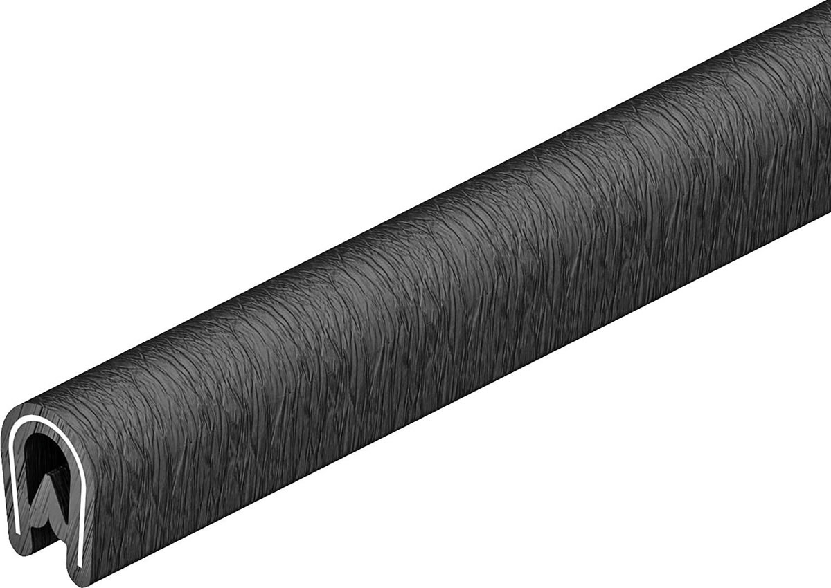 Kantenschutzband PVC schwarz KSB 4 PVC - Länge 10 m, 10,5 x 15,0 mm