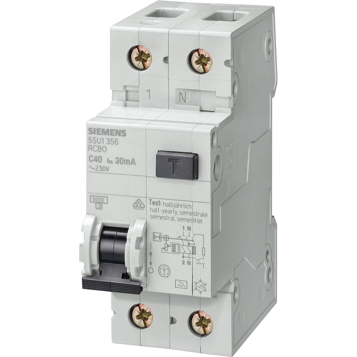 FI/LS-Schalter Siemens, 6KA, Typ A, B32A, 30 mA, 5SU1356-6KK32