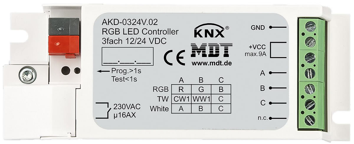 Unterputz-LED Controller 3-Kanal 3/6 A, RGB