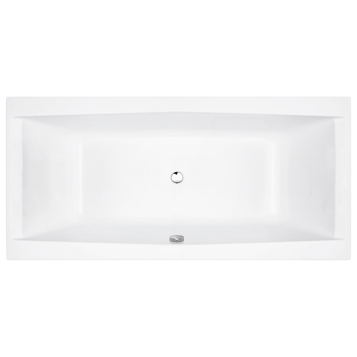 Duo-Badewanne Larcis 1800 x 500 x 800 mm, Inhalt 300 l, Acryl, weiß - 93 148 91