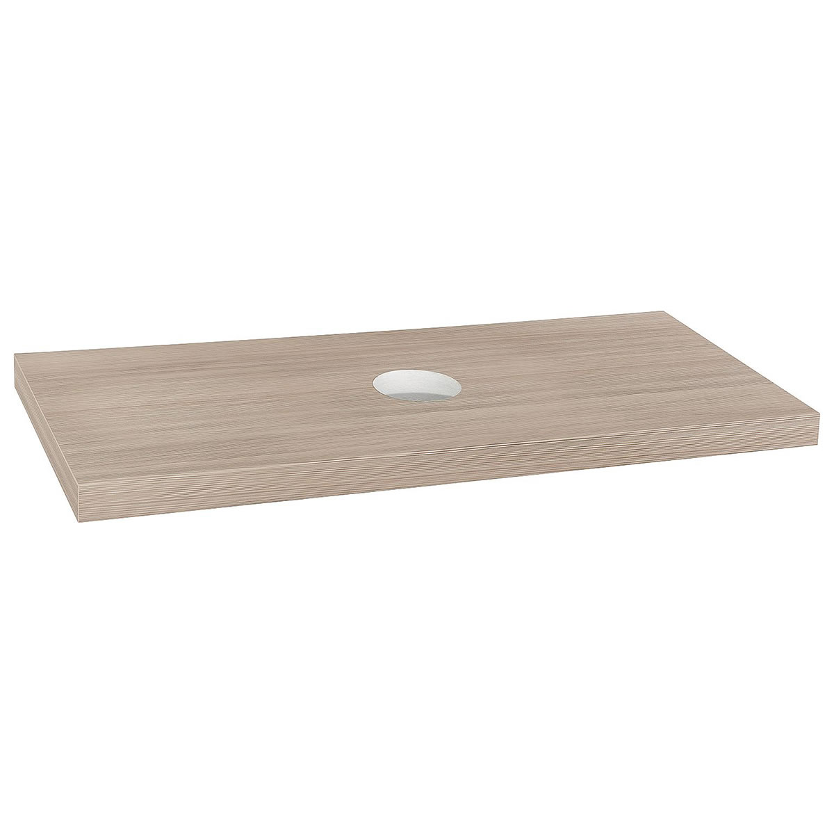 Konsole Blata Lärche Canapa, mit Bohrung, mit Halterung, 1200 x 56 x 510 mm - 93 158 83