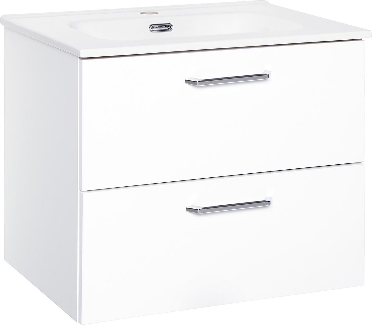 Badmöbel-Set NOA, Zement, 2 Auszüge, Breite 615 x 515 x 470 mm
