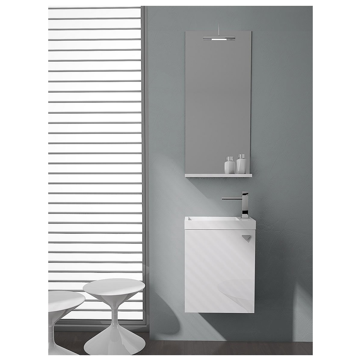 Badmöbel-Set ELYP Serie MAU, weiß matt - 93 231 11