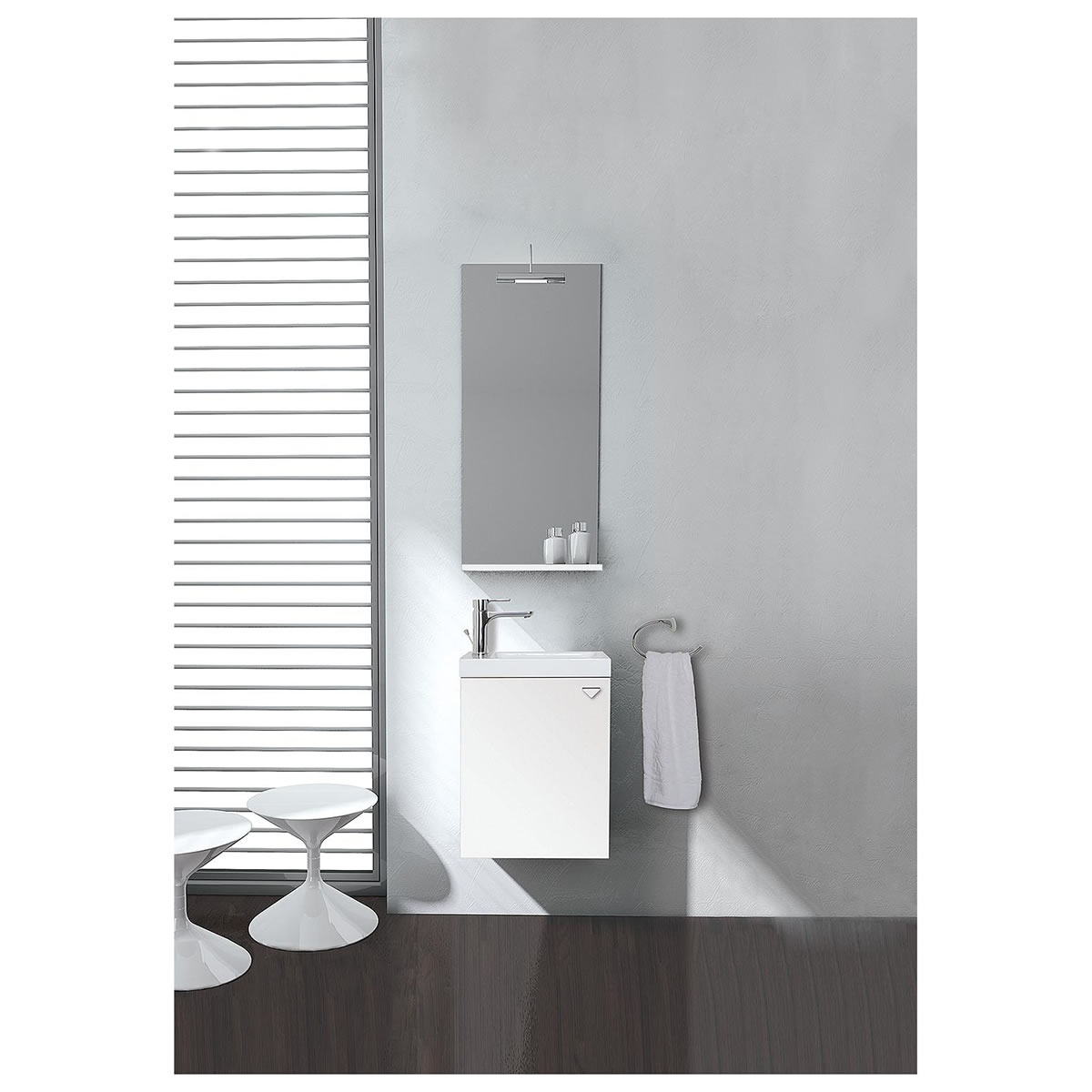 Badmöbel-Set ELYP Serie MAU, weiß Hochglanz - 93 231 41