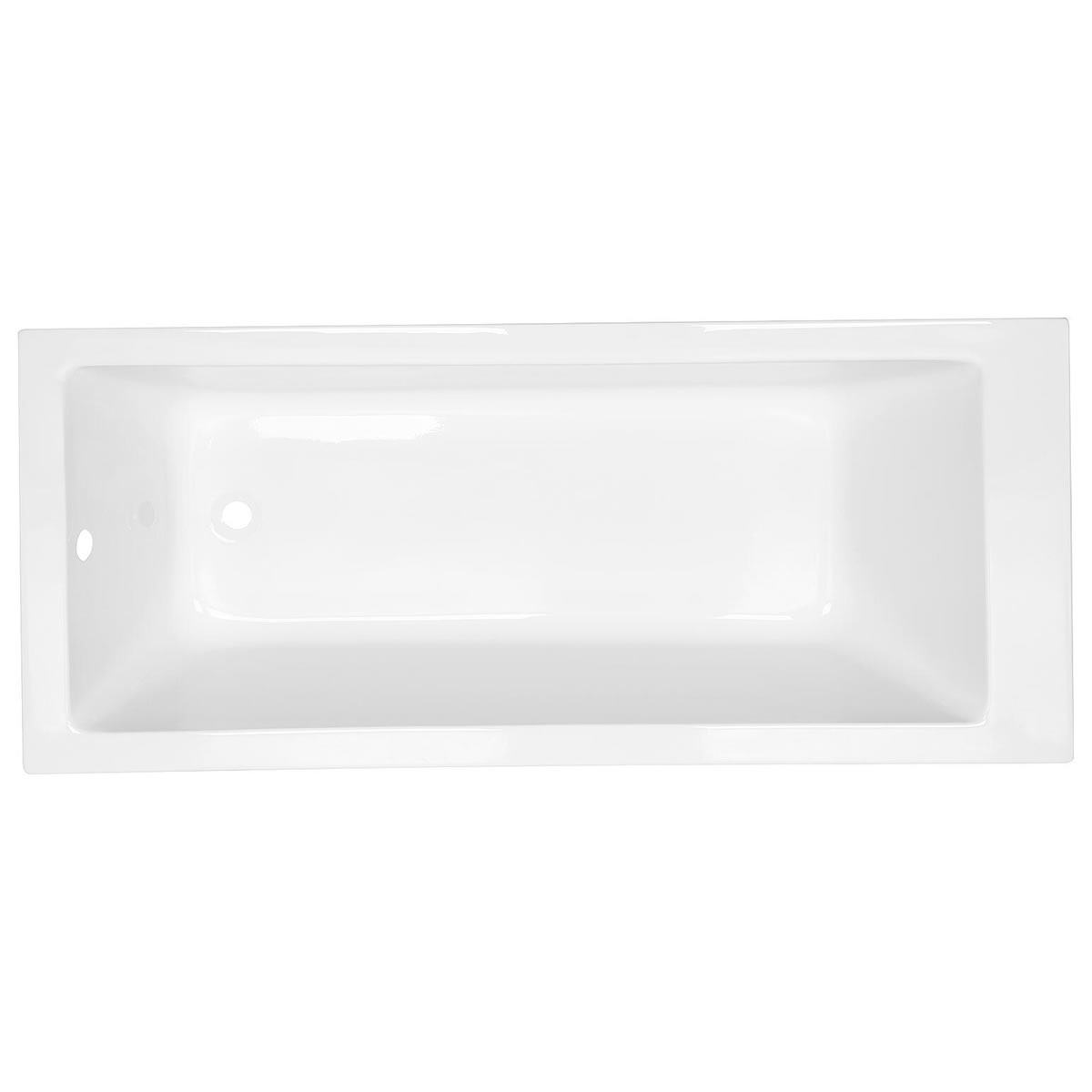 Körperform-Badewanne Liamone 1700 x 400 x 750 mm, Inhalt 193l, Acryl - 93 243 89