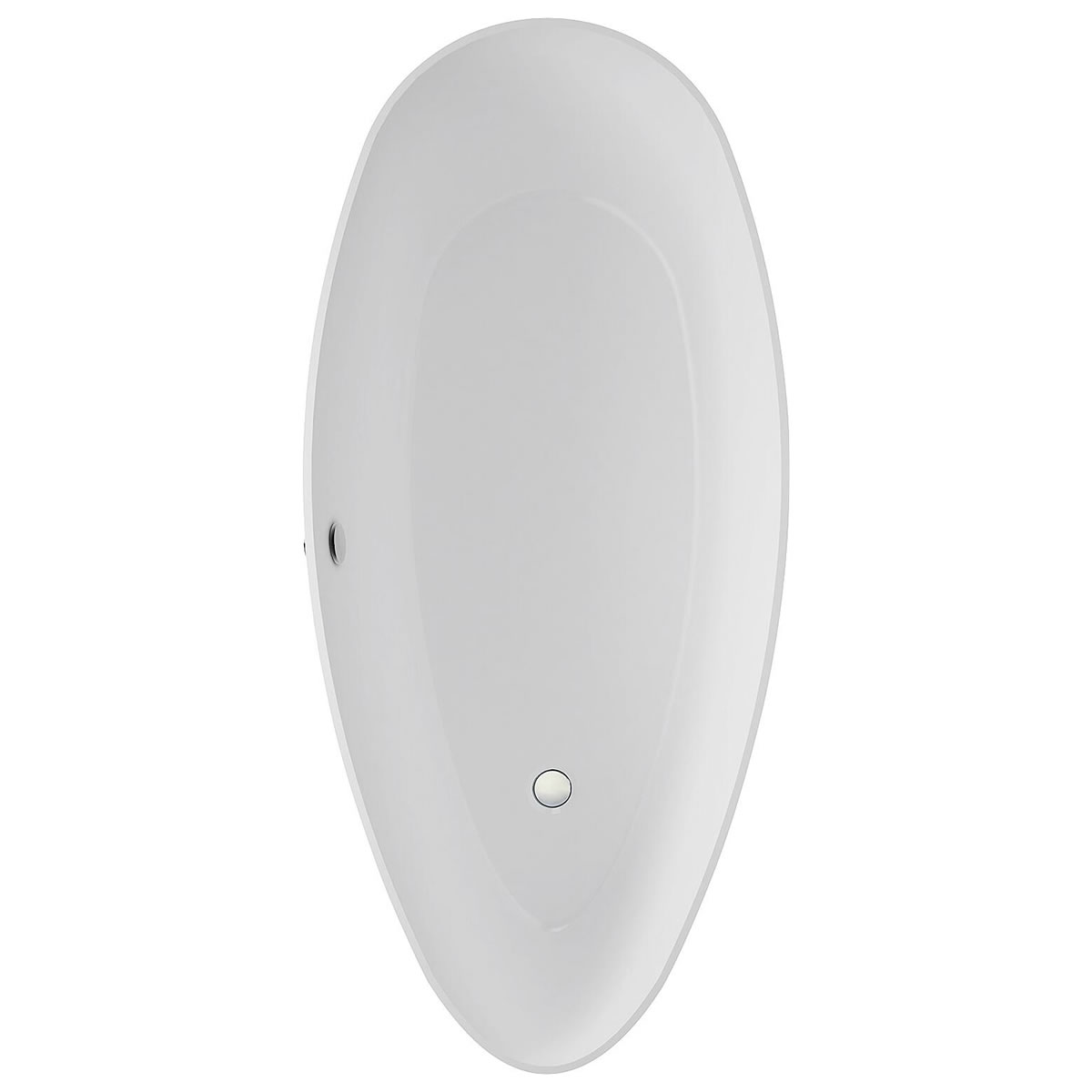 Badewanne DUO 1560 x 710 x 560 mm Überlauf rechts, Inhalt 210 l, Mineralguss, weiß - 93 928 45