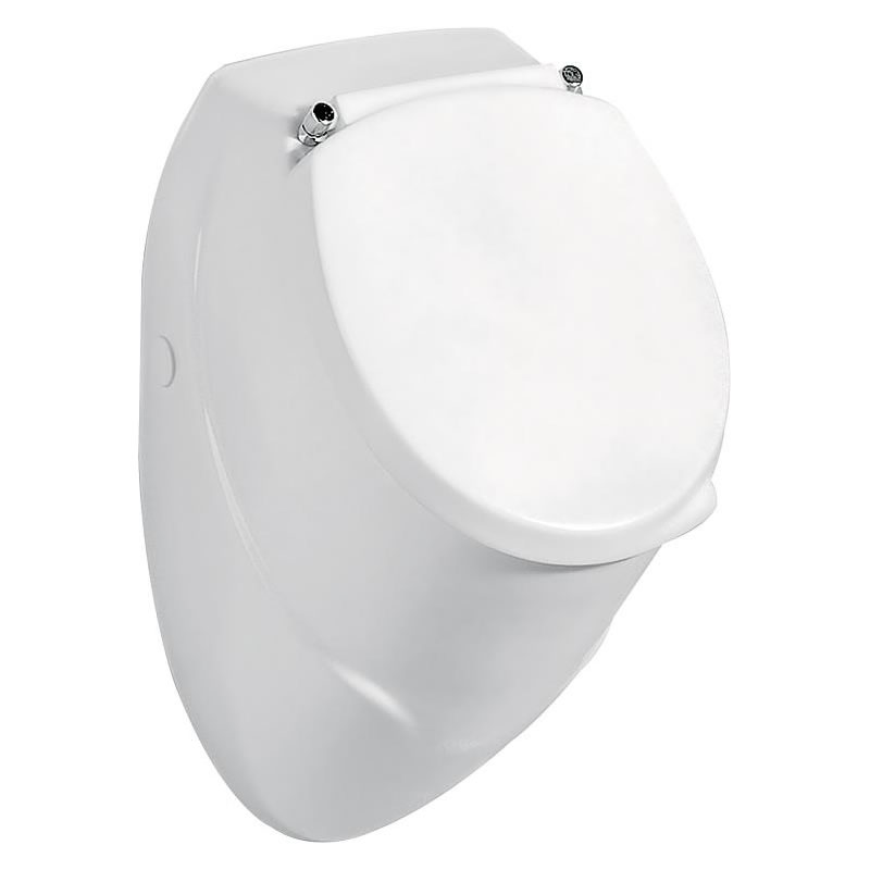 Urinal EDU Komplett-Set 310 x 525 x 320 mm, Zulauf von hinten, Keramik, weiß - 93 954 73