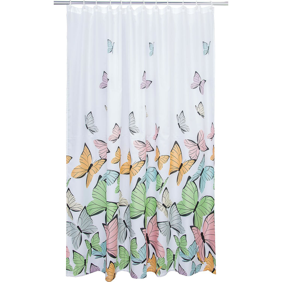 Duschvorhang ENISA, 100% Polyester, 12 Ösen, 1.800 x 2.000 mm - 93 992 67