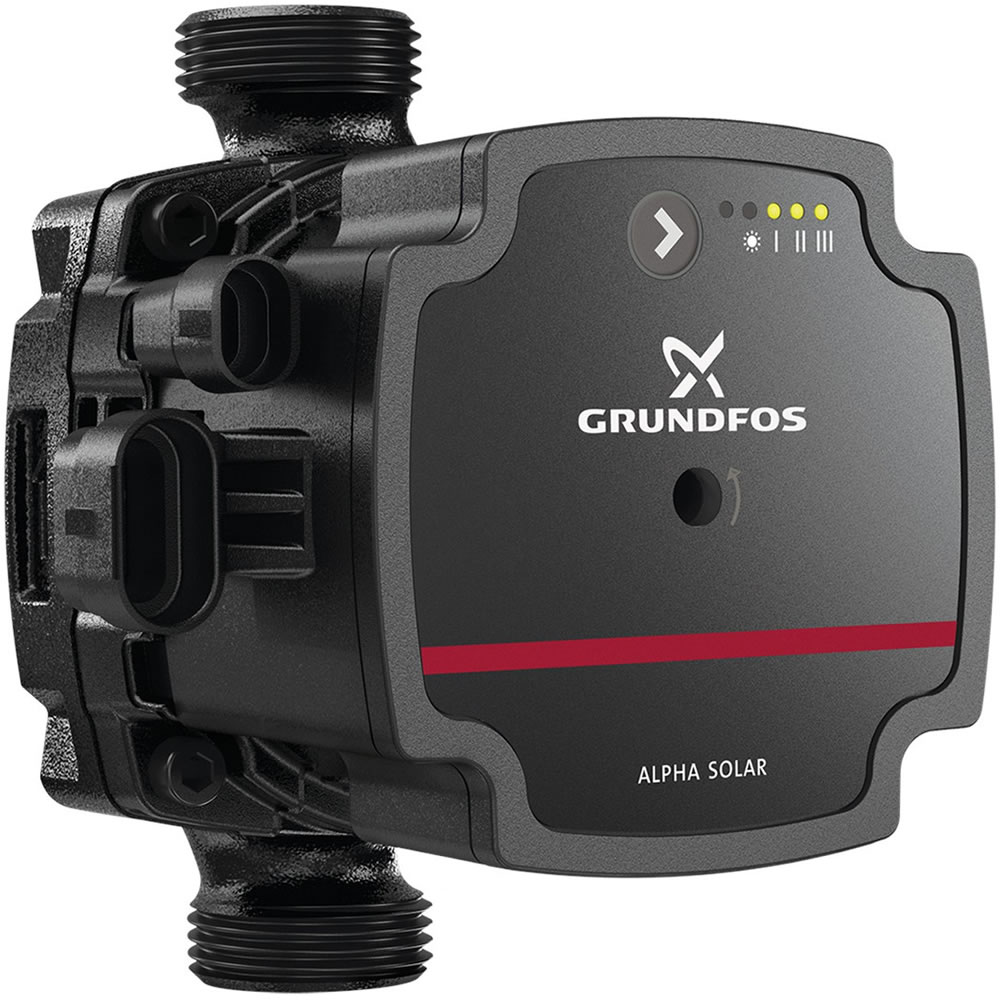 Grundfos Umwälzpumpe Alpha Solar 15-75, DN15 (1/2''), PN10, 230V, Baulänge 130mm - 98989298
