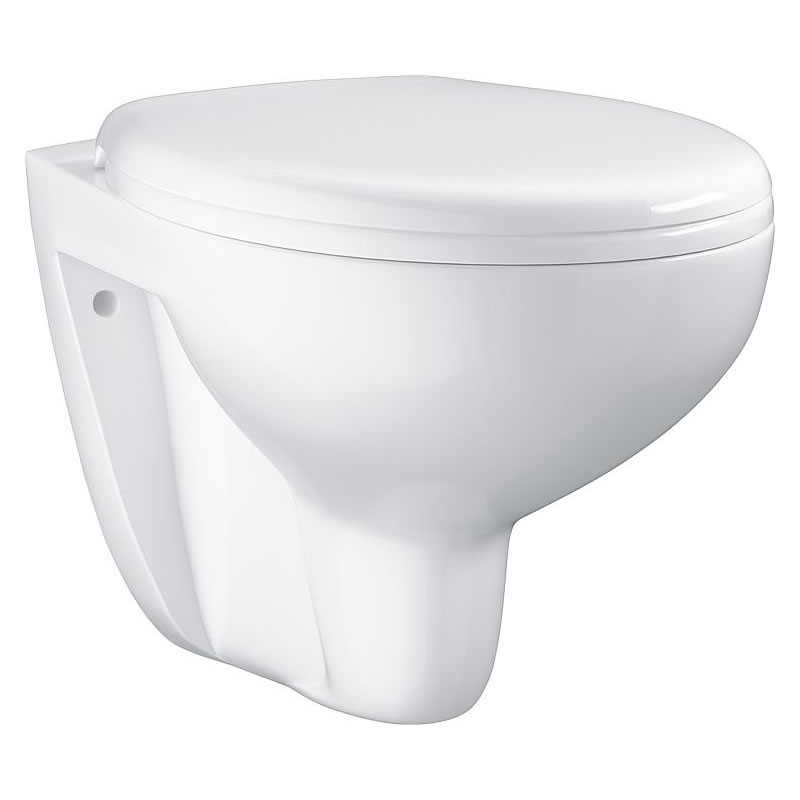 Wand-Tiefspül-WC Grohe Bau 368 x 363 x 531 mm, spülrandlos, Keramik, weiß - 39427000