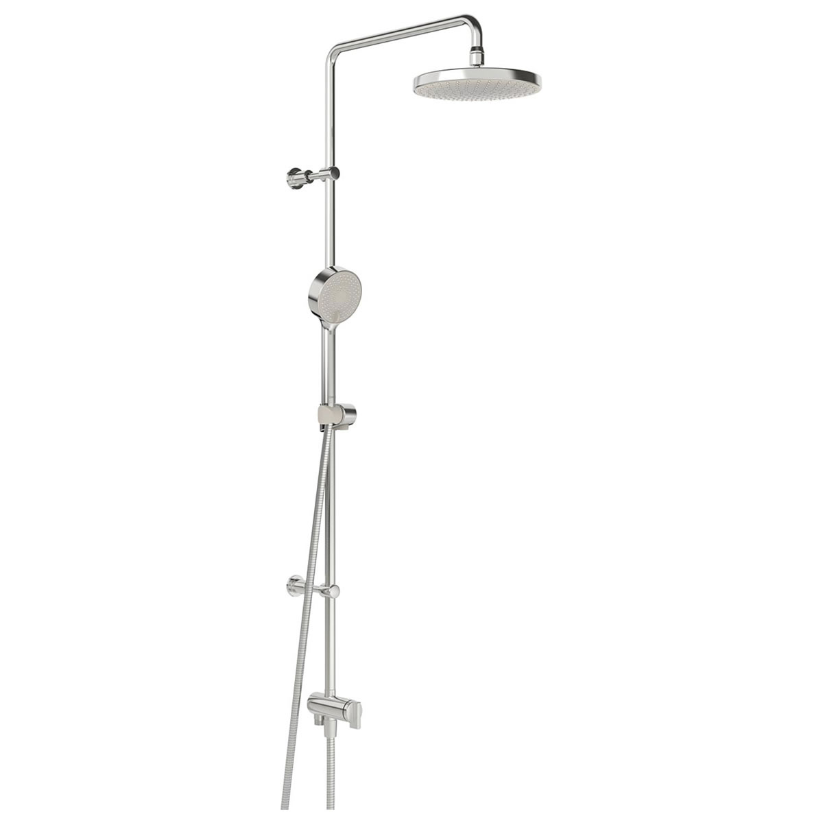 Brause-System Hansa Hansabasicjet ohne Armatur, Handbrause + Kopfbrause Ø 200 mm, chrom - 44380200