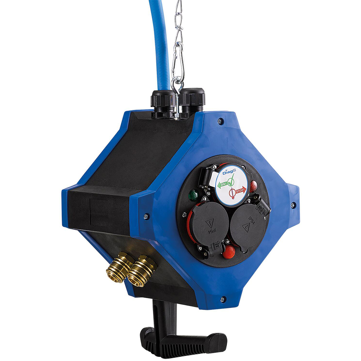 Energie-/Druckluft- Hängeverteiler 6x230 V/16 2xDruckluft