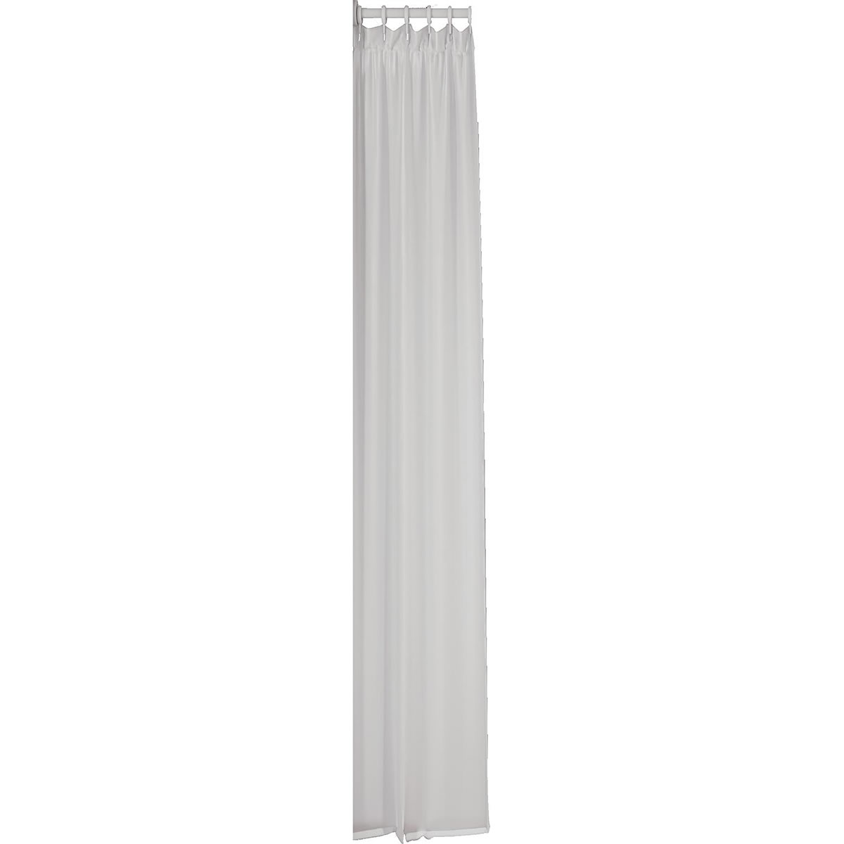 Duschvorhang Hewi Dekor 80, uni weiß, 8 Ösen, 1.200 x 2.000 mm - 801.34.V0580