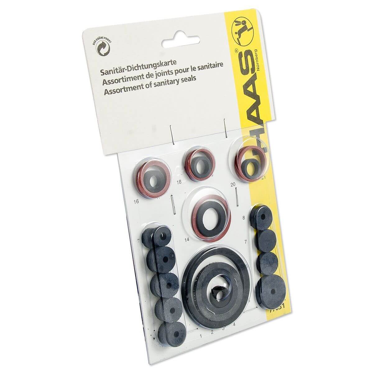 HAAS Sanitär-Dichtungs-Karte - 32-teilig - 77031
