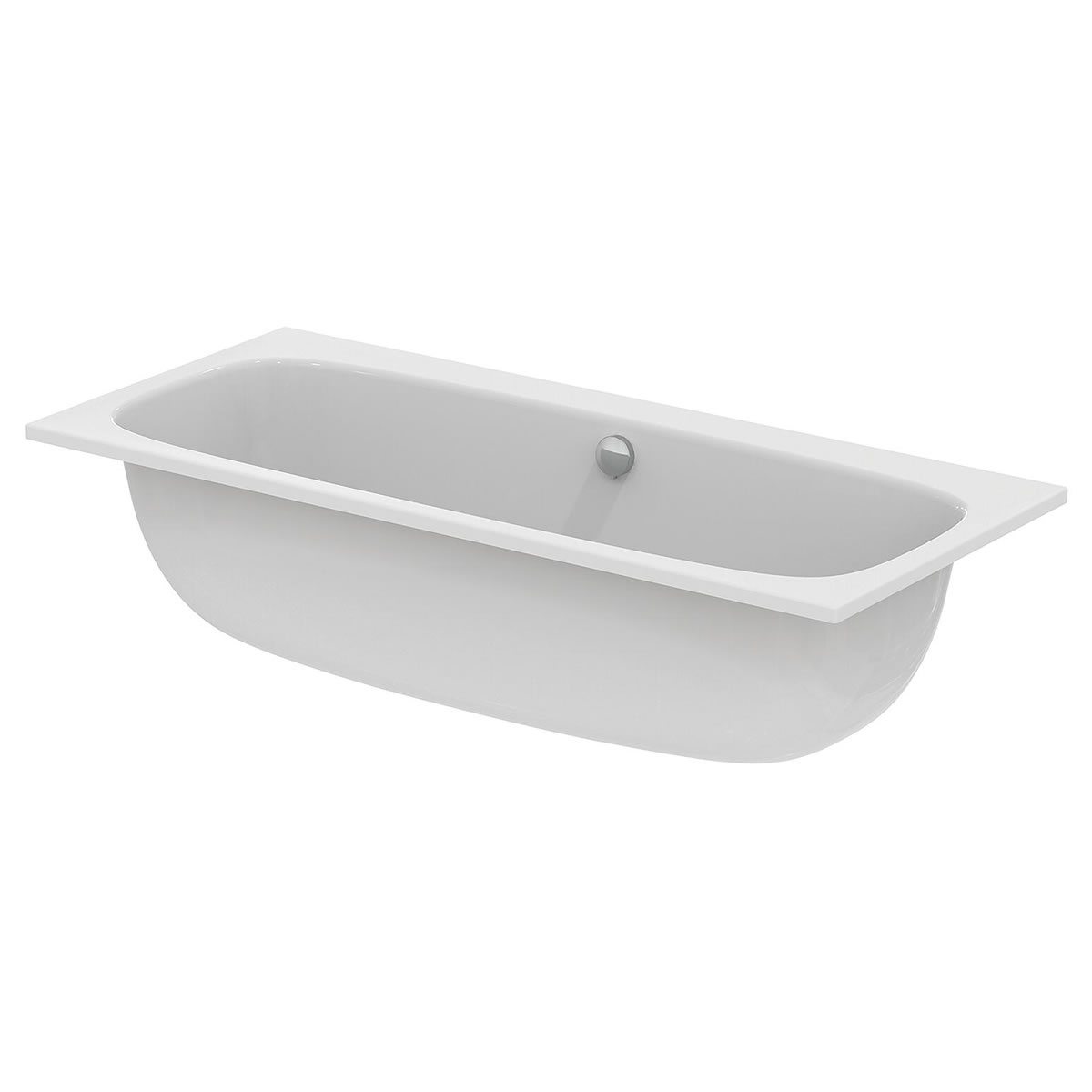 Duo-Badewanne Ideal Standard i.life 1800 x 450 x 800 mm, Inhalt 325 l, Acryl, weiß - T476401