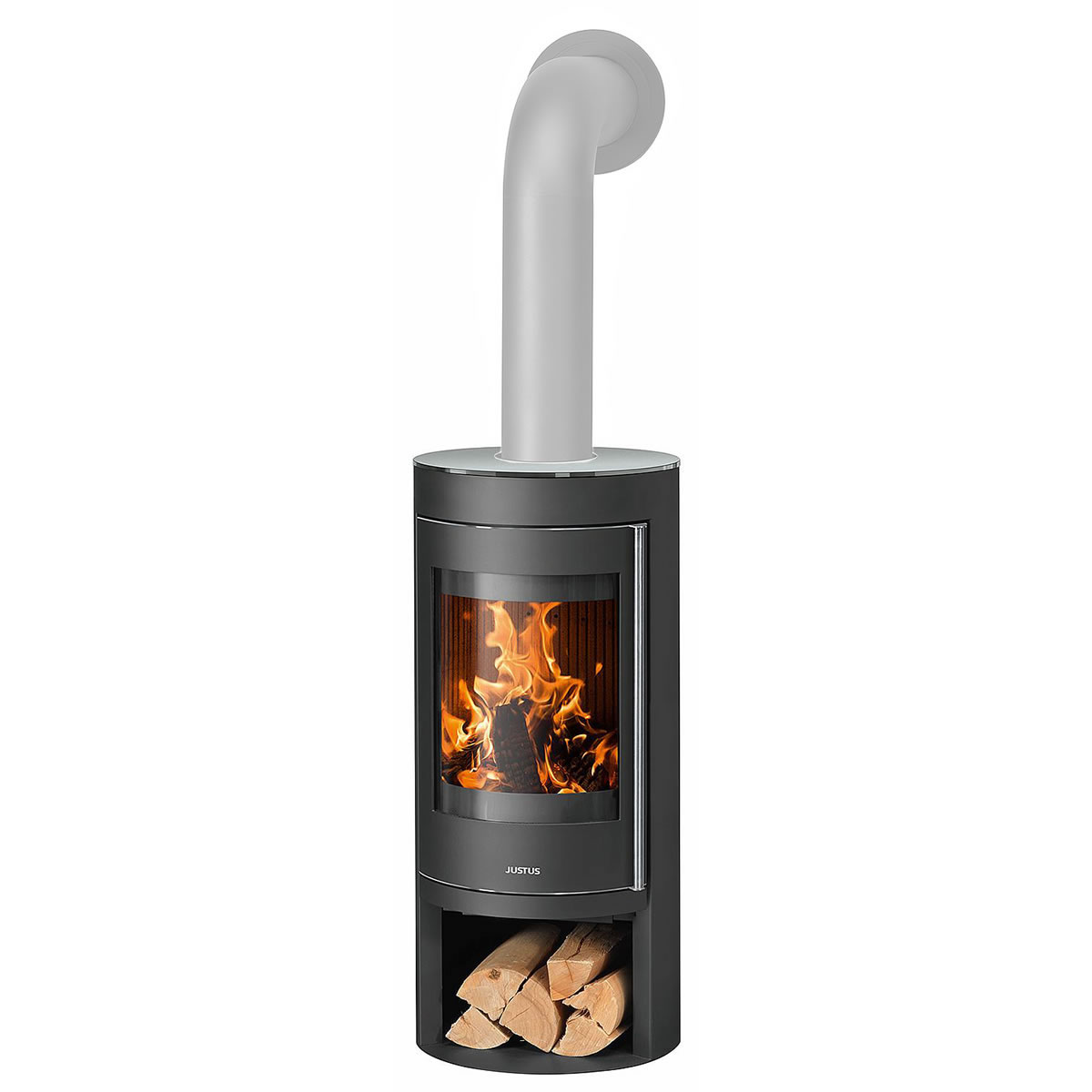 Kaminofen Justus Mino 2.0, Keramik Namib / Stahl schwarz, 5,5 kW - 4815 30