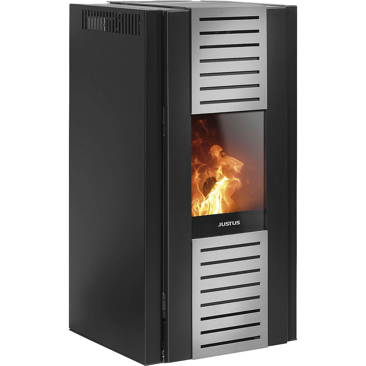 Pelletofen Justus Sirkos 2.0, Stahl schwarz, 6 kW - 7913 11