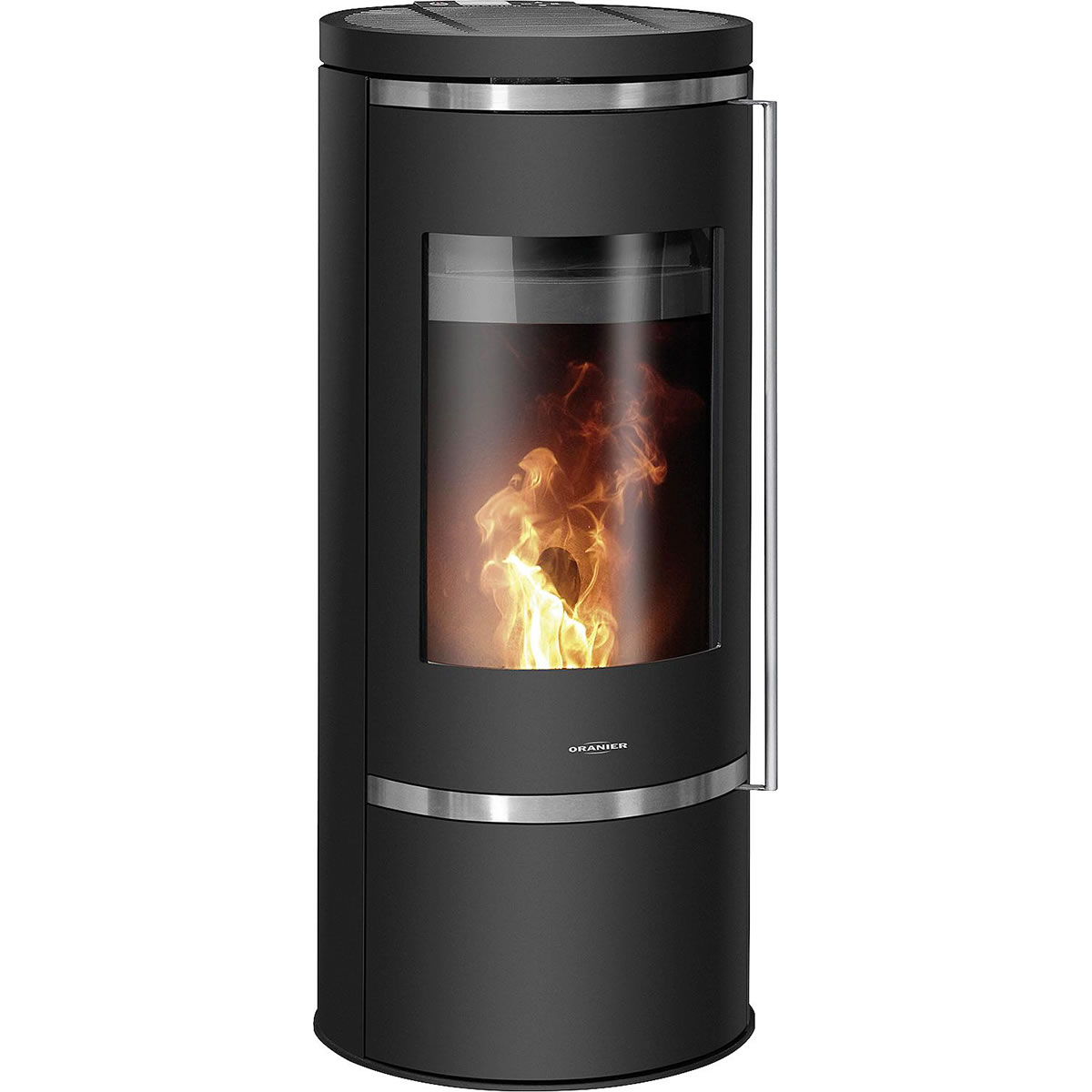 Pelletofen Oranier Carus Aqua 2.0, wasserführend, Stahl schwarz, 10 kW - 7992 11